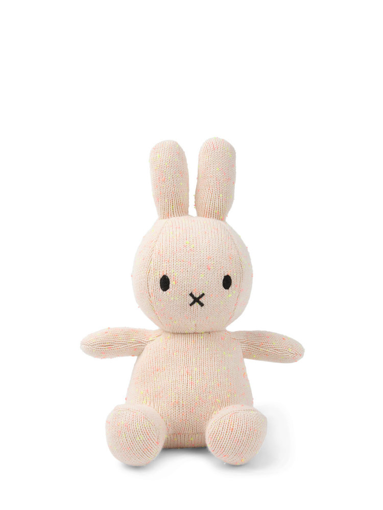 Nijntje Knuffel Sitting Organic Cotton Pink Yellow melange 23 cm