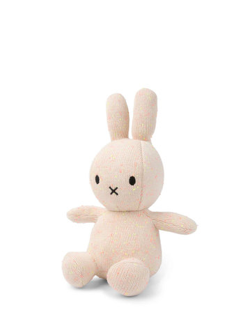 Nijntje Knuffel Sitting Organic Cotton Pink Yellow melange 23 cm