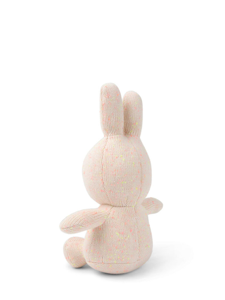 Nijntje Knuffel Sitting Organic Cotton Pink Yellow melange 23 cm