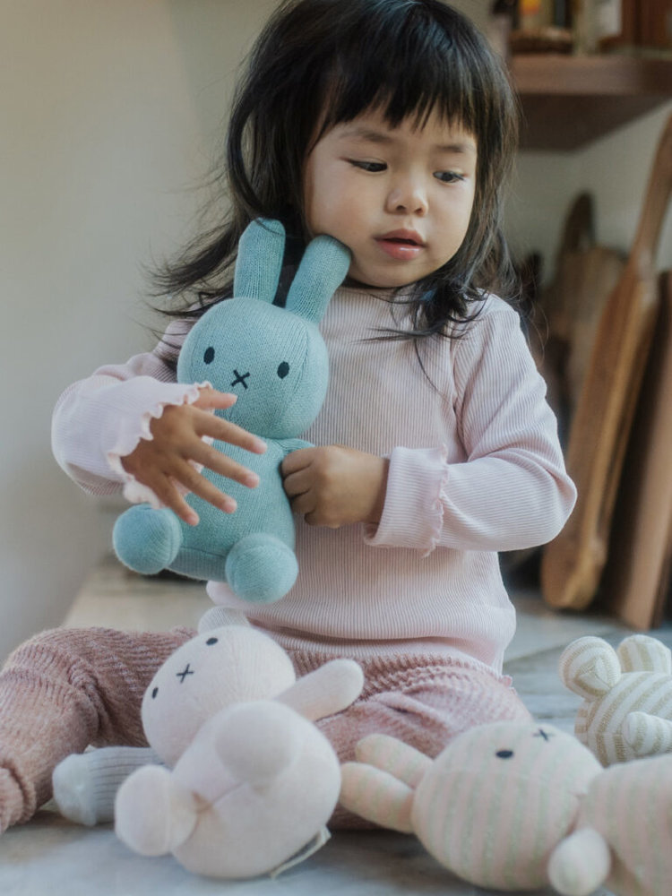 Nijntje Knuffel Sitting Organic Cotton Pink Yellow melange 23 cm