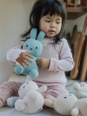 Nijntje Knuffel Sitting Organic Cotton Pink Yellow melange 23 cm