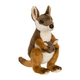 WWF Knuffel Wallaby met Jong 19cm