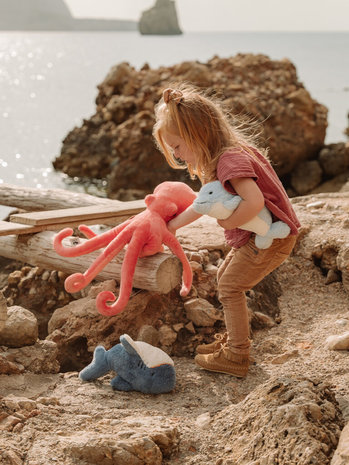 WWF Doris de Dolfijn Lichtblauw 25cm