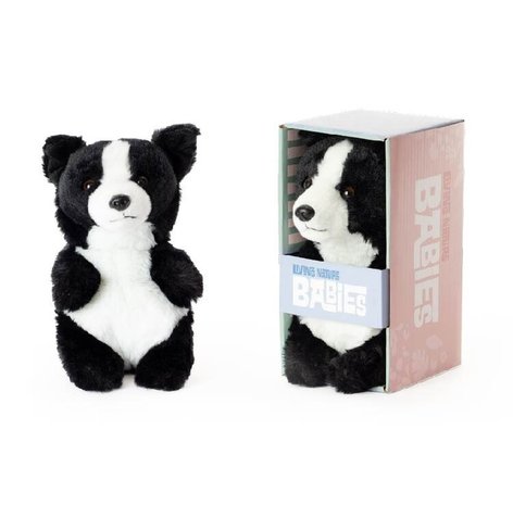 Living Nature Knuffel Babies Border Collie 17 cm