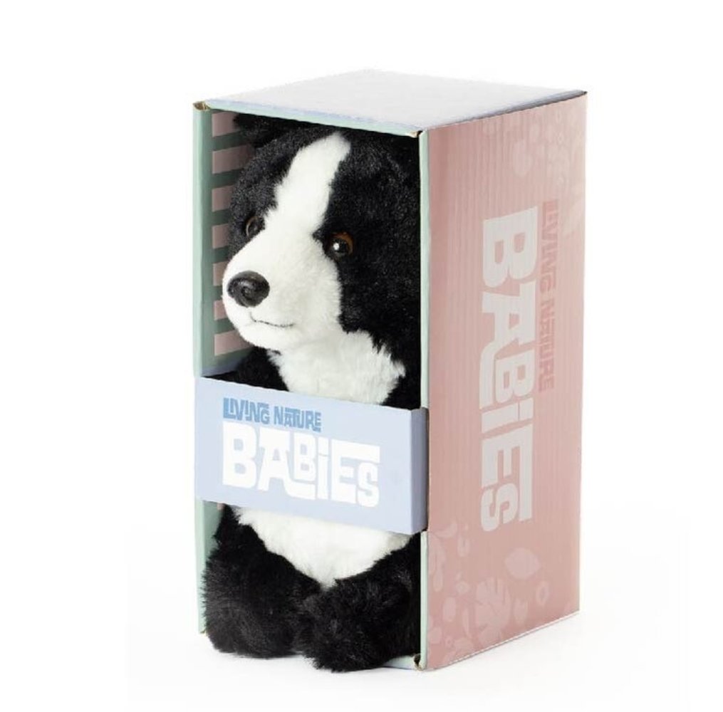 Living Nature Knuffel Babies Border Collie 17 cm