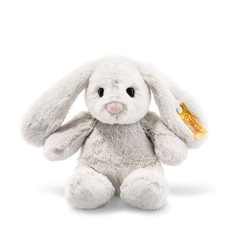Steiff Knuffel Hoppie Rabbit Lichtgrijs 18cm Steiff Knuffel Hoppie Rabbit Lichtgrijs 18cm