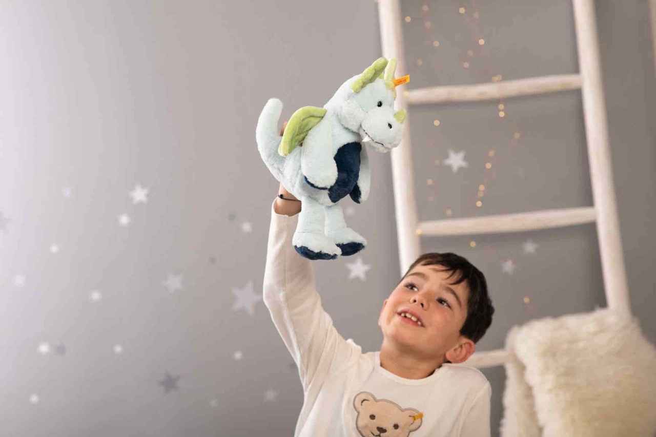 Steiff Knuffel Draak Samu Dragon 28cm Steiff Knuffel Draak Samu Dragon 28cm