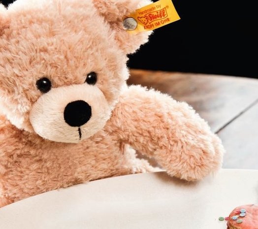 Steiff Knuffel Teddybeer Fynn beige 28cm Steiff Knuffel Teddybeer Fynn beige 28cm