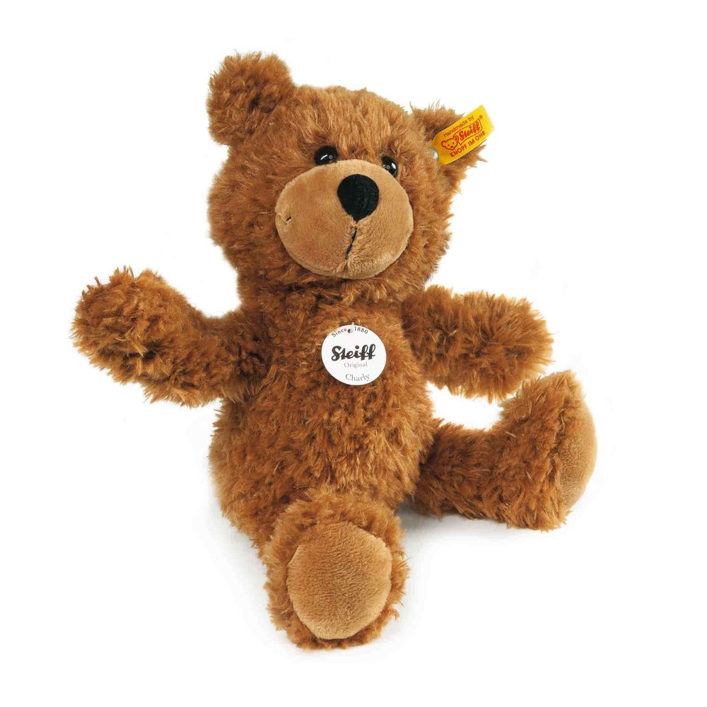 Steiff Knuffel Charly Dangling Teddybeer Bruin 30cm Steiff Knuffel Charly Dangling Teddybeer Bruin 30cm