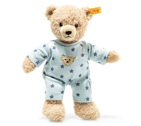 Steiff Knuffel Teddybeer Teddy and Me Blauw 25cm Steiff Knuffel Teddybeer Teddy and Me Blauw 25cm