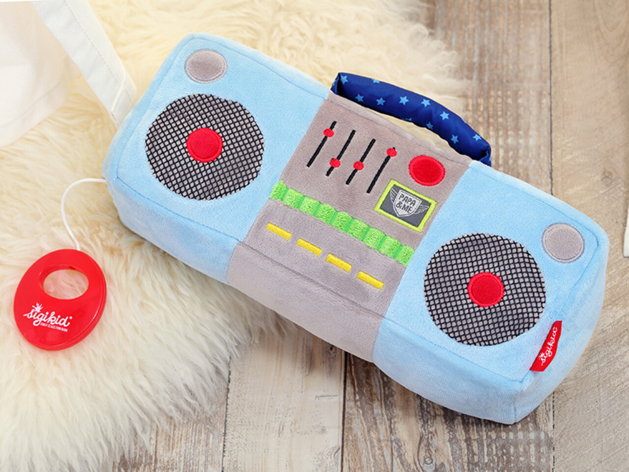 sigikid Muziekknuffel Radio Papa & Me