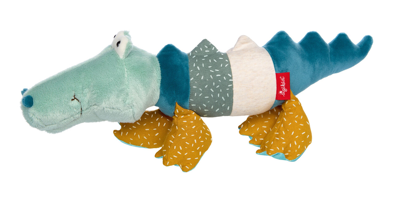 sigikid Knuffel Krokodil Patchwork Sweety