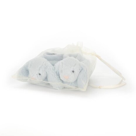 Jellycat Slofjes Bashful Blue Bunny Booties