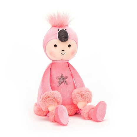Jellycat Knuffel Flamingo Perky Flamingo Flapper Jellycat Knuffel Flamingo Perky Flamingo Flapper