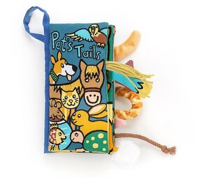 Jellycat Knisperboek Staartenboek Pet Tails Jellycat Knisperboek Staartenboek Pet Tails