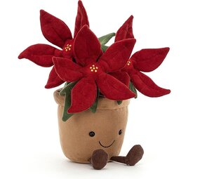 Jellycat Knuffel Plant Amuseable Poinsettia Kerstster Jellycat Knuffel Plant Amuseable Poinsettia Kerstster