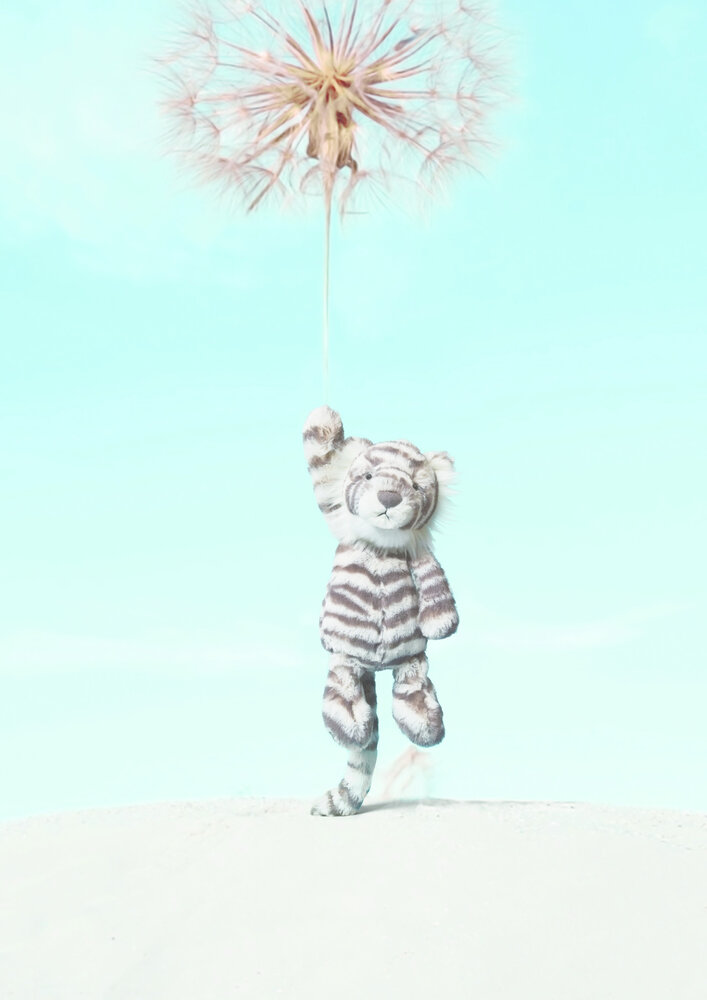 Jellycat Knuffel Sneeuwtijger Bashful Medium