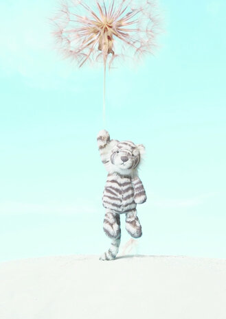 Jellycat Knuffel Sneeuwtijger Bashful Medium