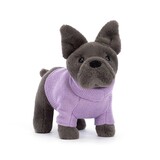 Jellycat Knuffel Hond Sweater French Bulldog Purple Jellycat Knuffel Hond Sweater French Bulldog Purple