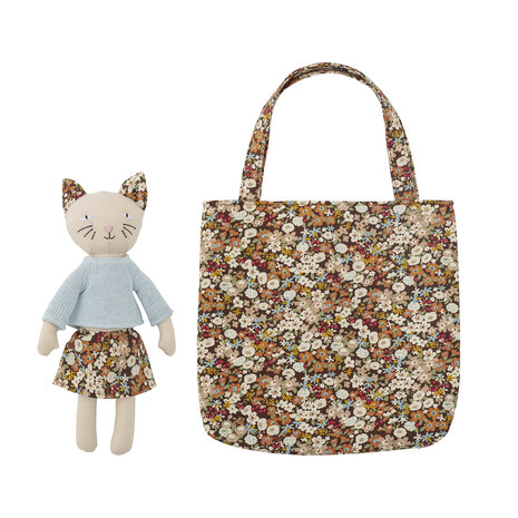 Bloomingville Knuffel Moe Kat met Tas