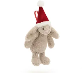 Jellycat Knuffel Bashful Christmas Bunny Decoration
