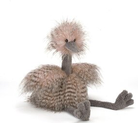 Jellycat Knuffel Struisvogel Odette Ostrich Jellycat Knuffel Struisvogel Odette Ostrich