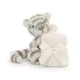 Jellycat Knuffeldoek Bashful Snow Tiger Soother Jellycat Knuffeldoek Bashful Snow Tiger Soother