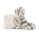 Jellycat Knuffeldoek Bashful Snow Tiger Soother