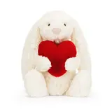 Jellycat Knuffel Konijn Bashful Red Love Heart Bunny Original Jellycat Knuffel Konijn Bashful Red Love Heart Bunny Original