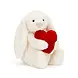 Jellycat Knuffel Konijn Bashful Red Love Heart Bunny Original