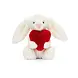 Jellycat Knuffel Konijn Bashful Red Love Heart Bunny Little