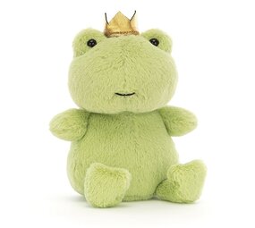 Jellycat Knuffel Kikker Crowning Croaker Green