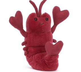 Jellycat Knuffel Kreeft Love-Me Lobster Jellycat Knuffel Kreeft Love-Me Lobster