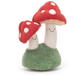 Jellycat Knuffel Paddenstoel Amuseable Pair of Toadstools Jellycat Knuffel Paddenstoel Amuseable Pair of Toadstools