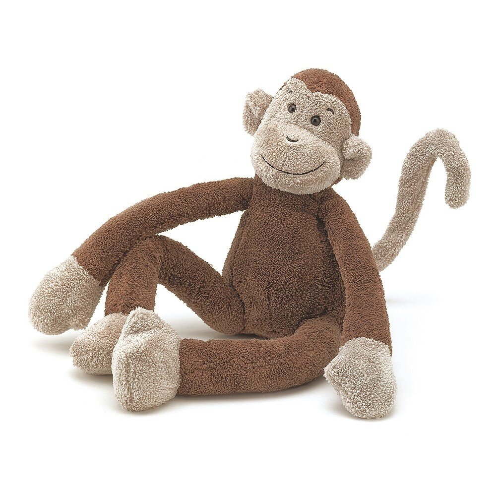 Jellycat Knuffel Aap Slackajack Monkey Jellycat Knuffel Aap Slackajack Monkey