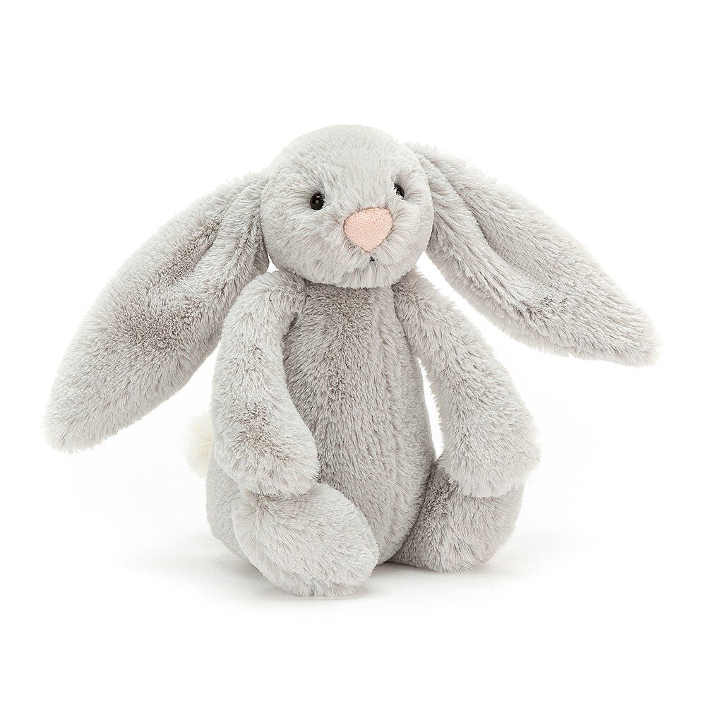 Jellycat Knuffel Konijn Bashful Silver Bunny Small
