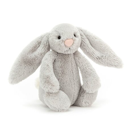 Jellycat Knuffel Konijn Bashful Silver Bunny Small