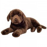 Hermann teddy Knuffel Hond Labrador Chocoladebruin 50 cm