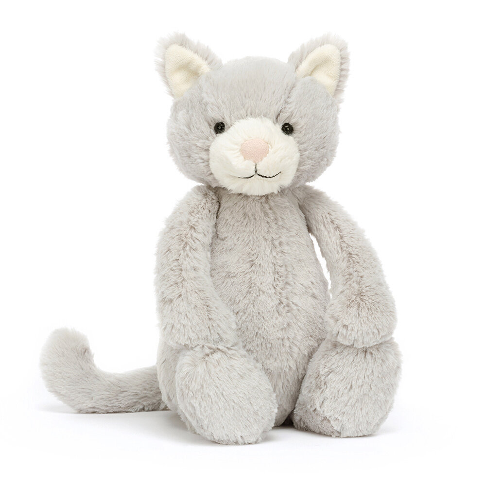 Jellycat Knuffel Kat Bashful Grey Kitty Original