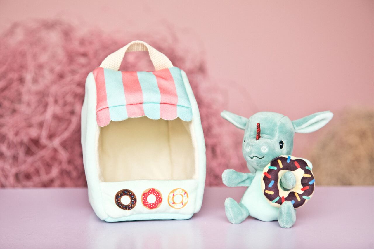 Lilliputiens Knuffel Joe's Donuts Kraampje