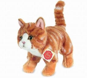 Hermann teddy Knuffel Kat Rood Staand Hermann teddy Knuffel Kat Rood Staand