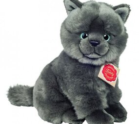 Hermann teddy Knuffel Kat Karthuizer Chartreux