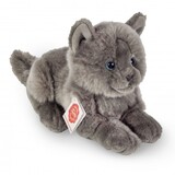 Hermann teddy Knuffel Kat Karthuizer Chartreux Liggend