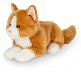 Hermann teddy Knuffel Kat Rood Liggend 20 cm Hermann teddy Knuffel Kat Rood Liggend 20 cm
