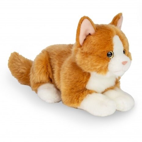 Hermann teddy Knuffel Kat Rood Liggend 20 cm Hermann teddy Knuffel Kat Rood Liggend 20 cm