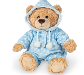 Hermann teddy Knuffel Beer met Pyjama Blauw Hermann teddy Knuffel Beer met Pyjama Blauw