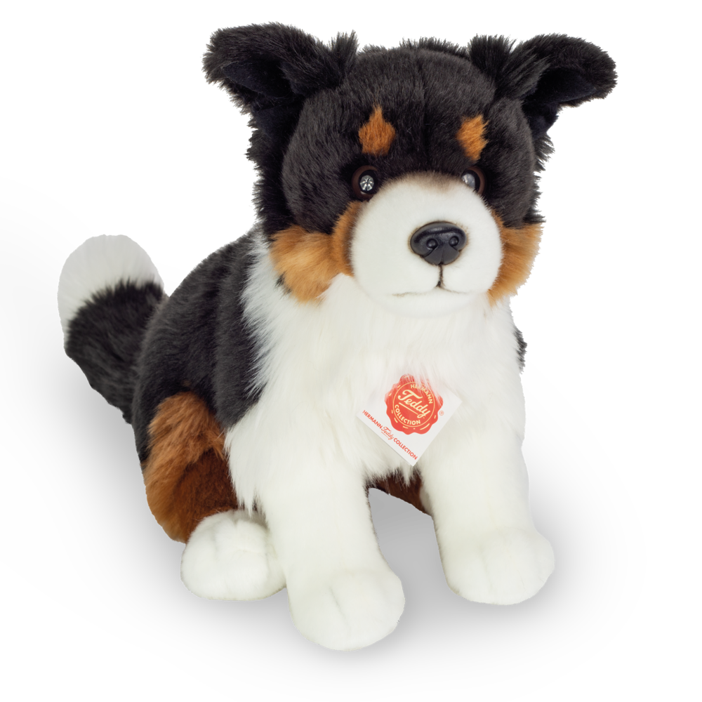 Hermann teddy Knuffel Hond Border Collie tri-color Hermann teddy Knuffel Hond Border Collie tri-color