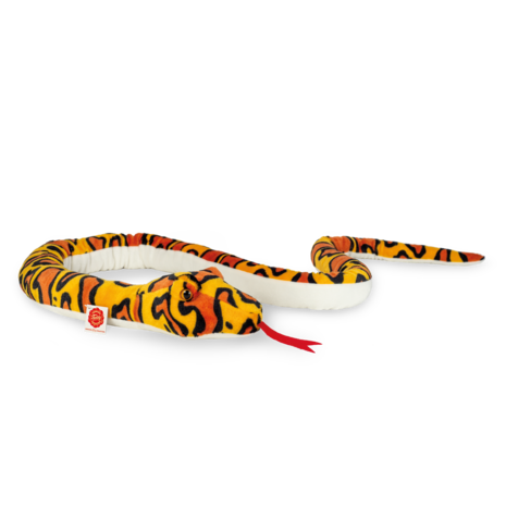 Hermann teddy Knuffel Slang Geel-Oranje Hermann teddy Knuffel Slang Geel-Oranje