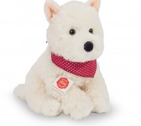 Hermann teddy Knuffel Hond West Highland Terrier Zittend