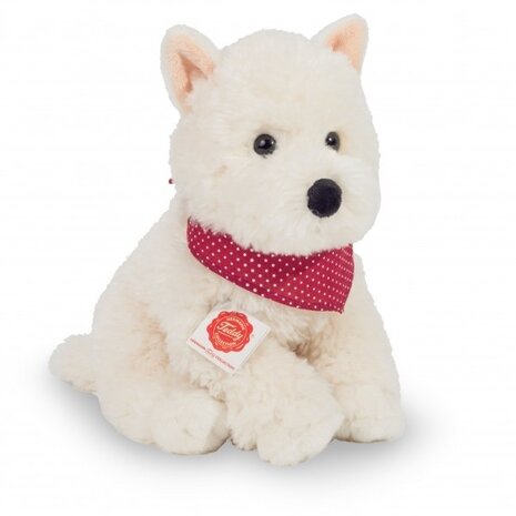 Hermann teddy Knuffel Hond West Highland Terrier Zittend Hermann teddy Knuffel Hond West Highland Terrier Zittend